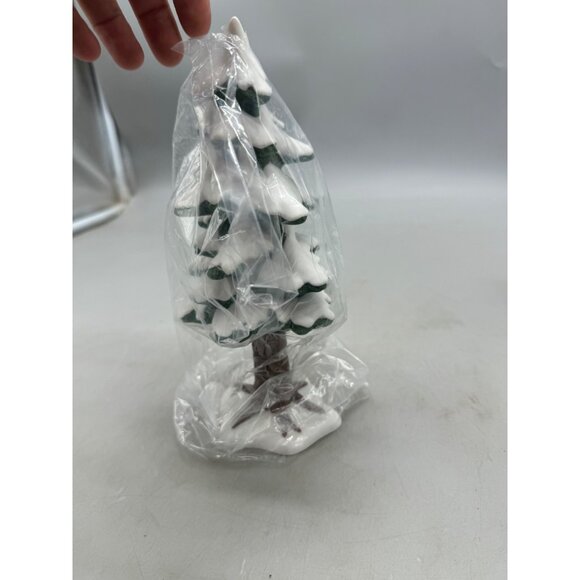 Department 56 Snowy Pine Tree Figurine Used READ - Picture 4 of 10